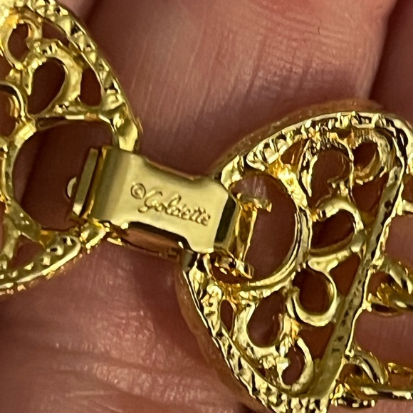 Vintage Goldette 3 chain gold tone cameo locket necklace - Picture 10 of 11